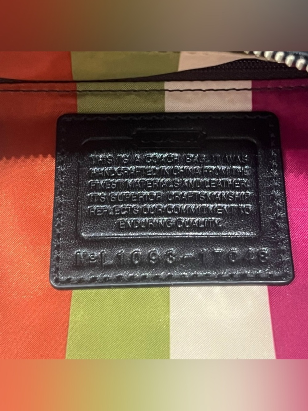 Coach Poppy Black Leather Bag 2010 Style 17048 - Picture 5 of 11